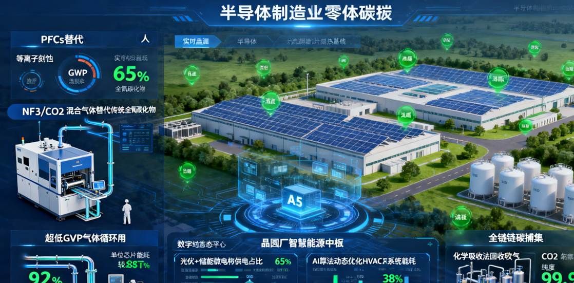 上海綠色制造展｜半導體制造業(yè)零碳技術體系構(gòu)建：從PFCs替代到全鏈條降碳路徑